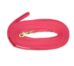 Equisential Padded Lunge Rein -Fournitures Équestres red 1